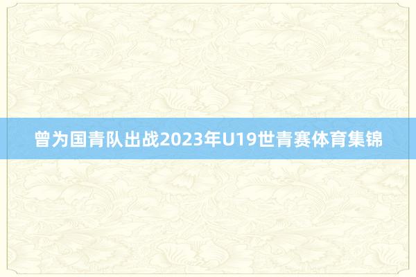 曾为国青队出战2023年U19世青赛体育集锦